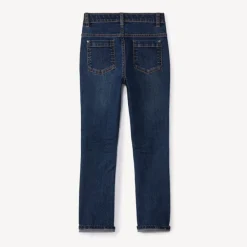 Jeans slim fit in denim met contrasterende naden jongens