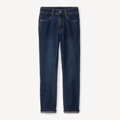 Jeans slim fit in denim met contrasterende naden jongens