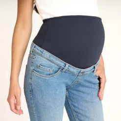 Jeans slim fit voor zwangerschap met hoge hoofdband in jersey