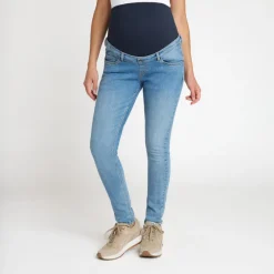 Jeans slim fit voor zwangerschap met hoge hoofdband in jersey