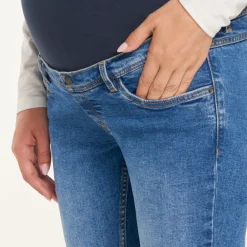 Jeans slim fit voor zwangerschap met hoge hoofdband in jersey