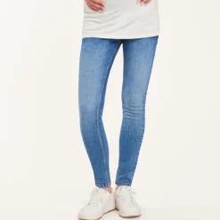 Jeans slim fit voor zwangerschap met hoge hoofdband in jersey