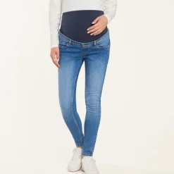 Jeans slim fit voor zwangerschap met hoge hoofdband in jersey