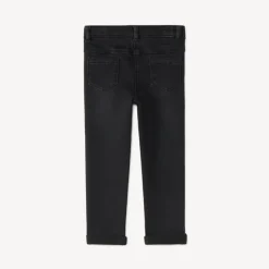 Jeans slim met gouden hartborduursels voor babymeisje
