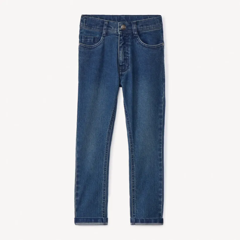 jeans slim met used effect jongens