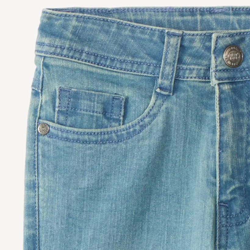 jeans slim met used effect jongens