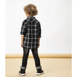 jeans slim met used effect jongens