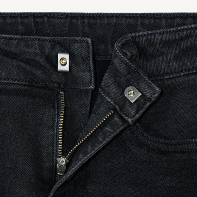 Jeans van denim met jersey voering en fantasie-etiket jongens