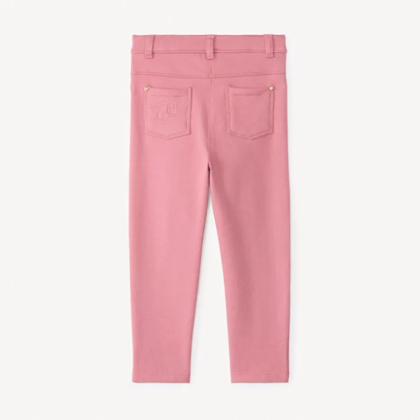 Jegging van fleece in effen kleur voor meisje