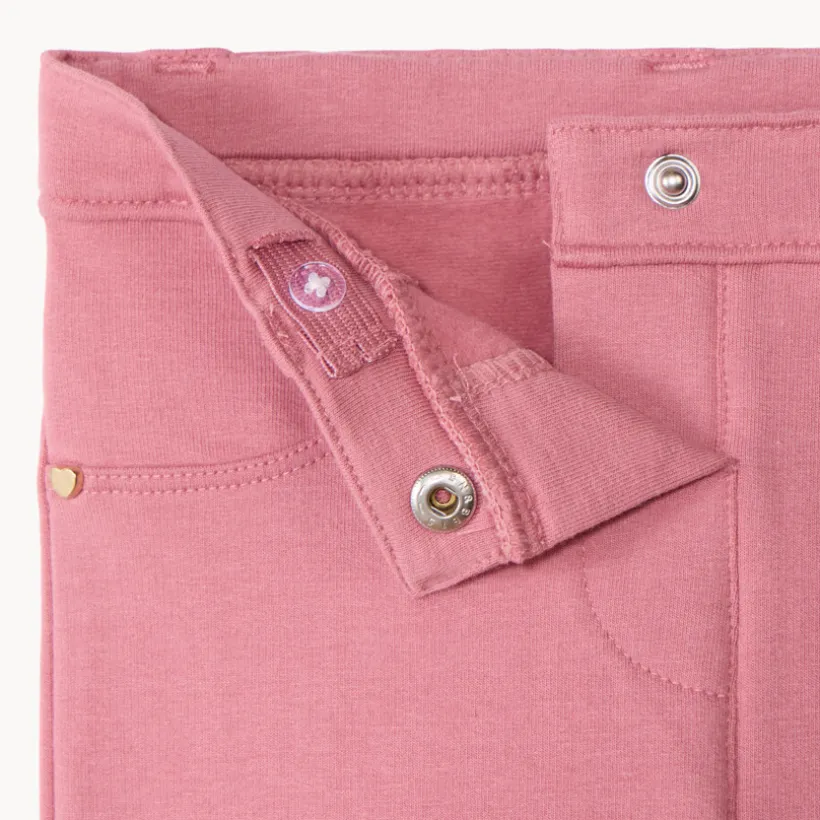 Jegging van fleece in effen kleur voor meisje