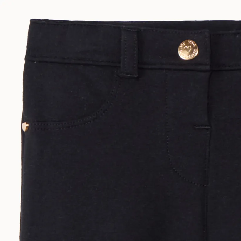 Jegging van fleece in effen kleur voor meisje