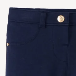 Jegging van fleece in effen kleur voor meisje