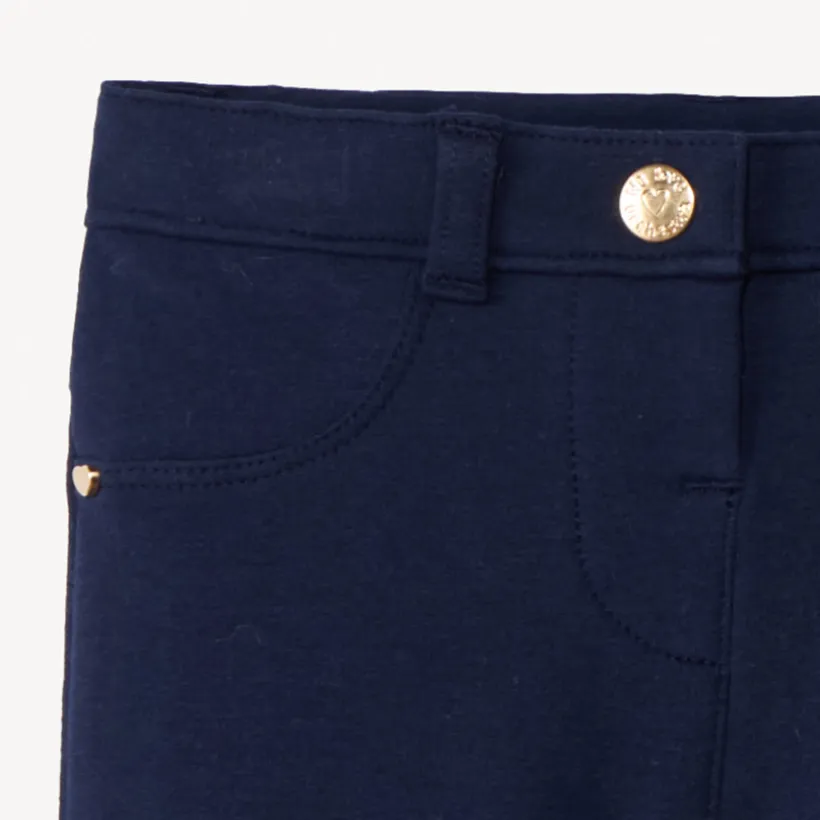 Jegging van fleece in effen kleur voor meisje