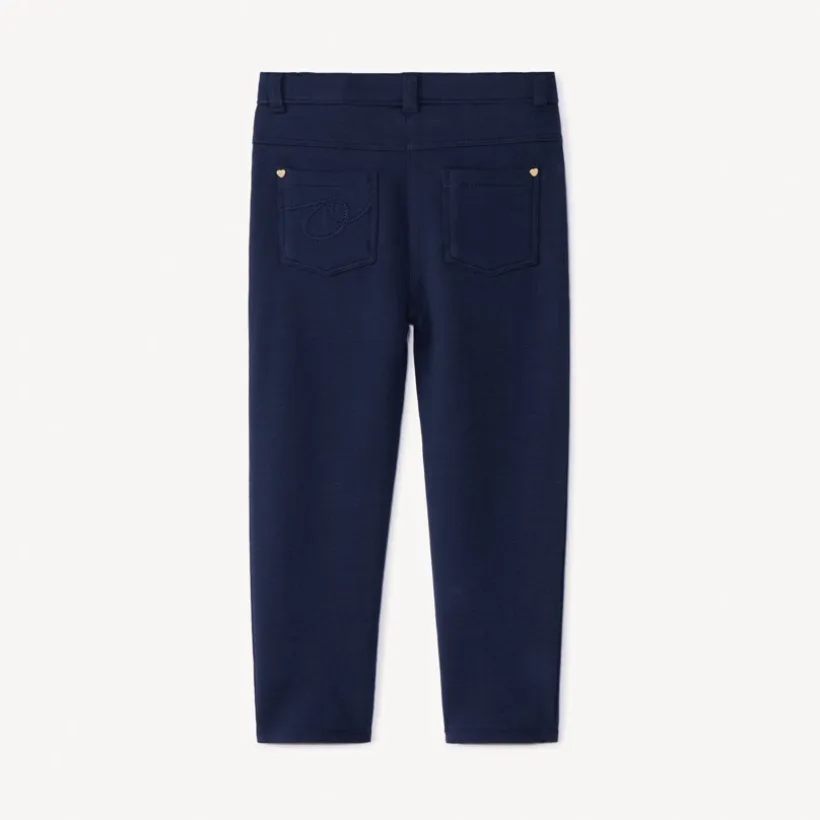 Jegging van fleece in effen kleur voor meisje