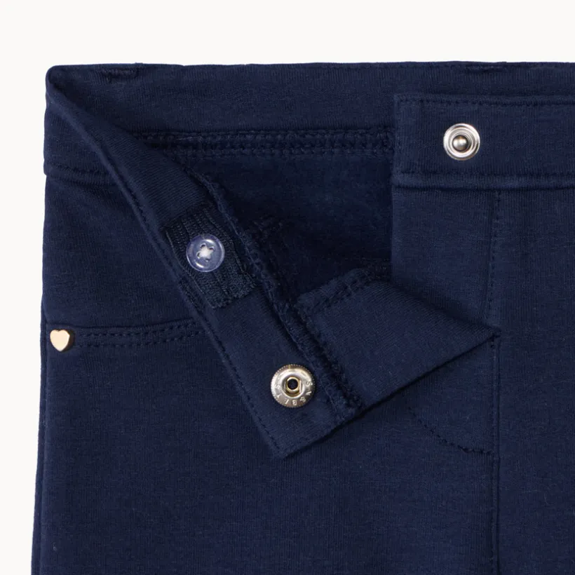 Jegging van fleece in effen kleur voor meisje