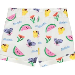 Jersey short met fantasieprint meisjes