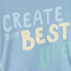 Jersey sweatshirt met inzetstukken jongens