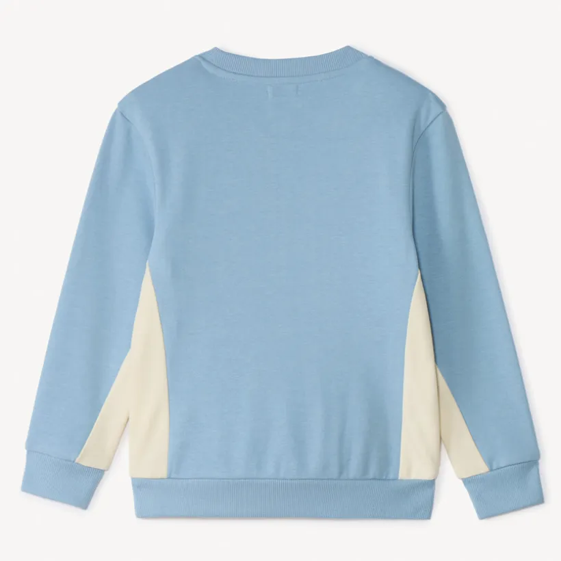 Jersey sweatshirt met inzetstukken jongens