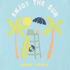Jersey tanktop met fantasieprints jongens