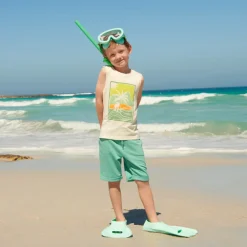 Jersey tanktop met fantasieprints jongens