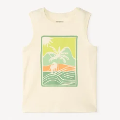 Jersey tanktop met fantasieprints jongens