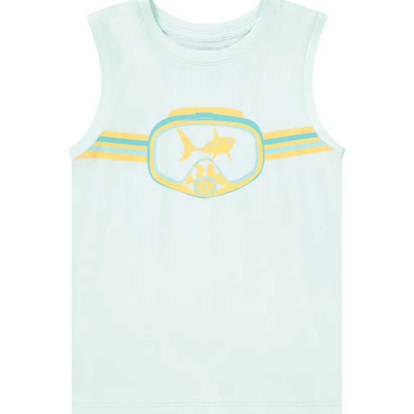 Jersey tanktop met fantasieprint jongens