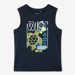 Jersey tanktop met fantasieprints jongens