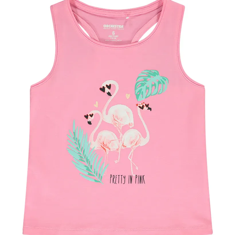 Jersey topje met fantasieprint meisjes