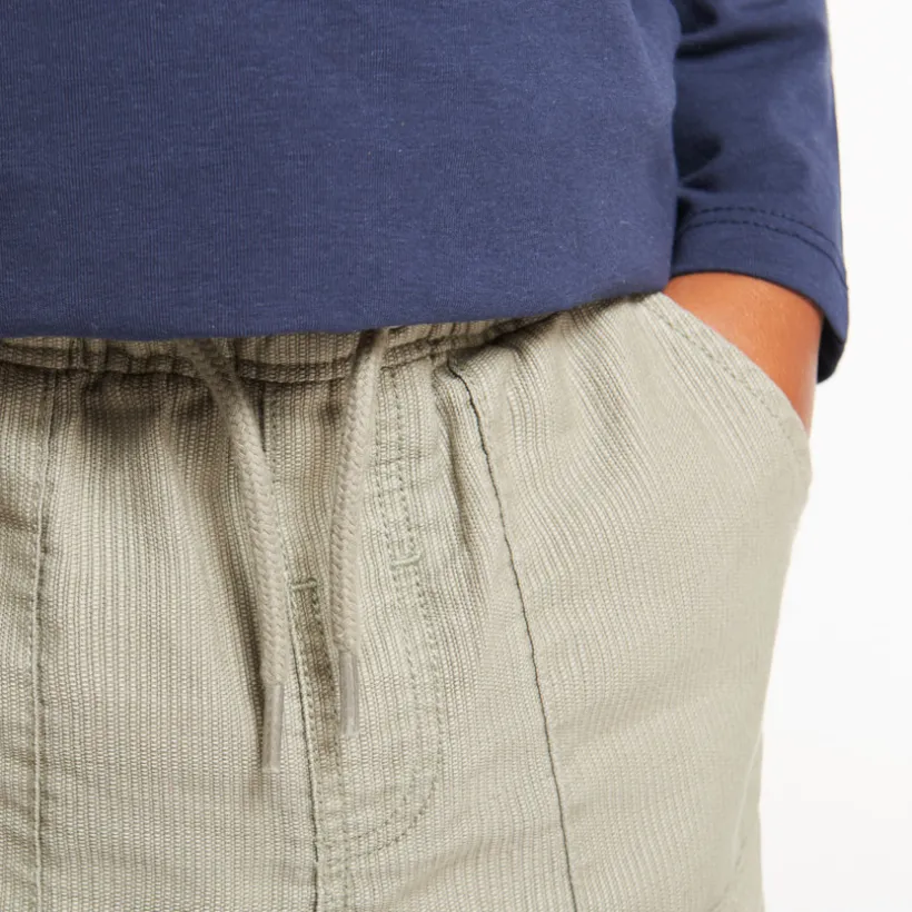 Joggerbroek van stof met jerseyvoering voor babyjongen