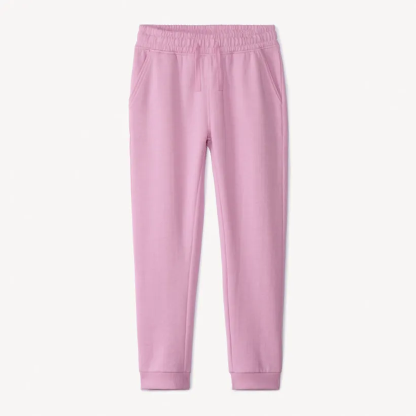 Joggingbroek in effen fleece meisjes