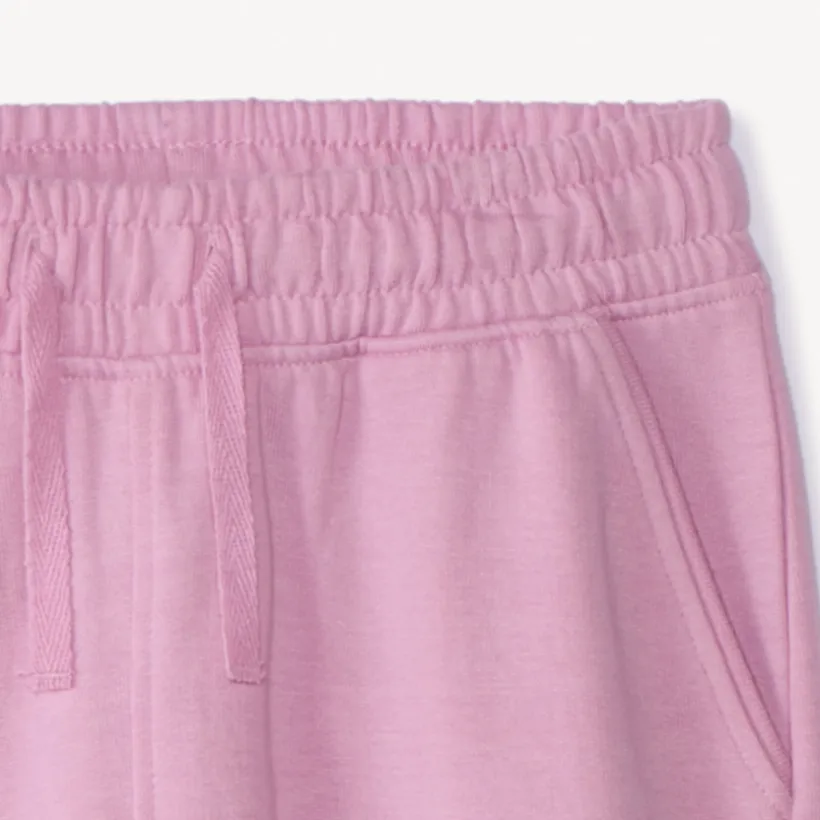 Joggingbroek in effen fleece meisjes