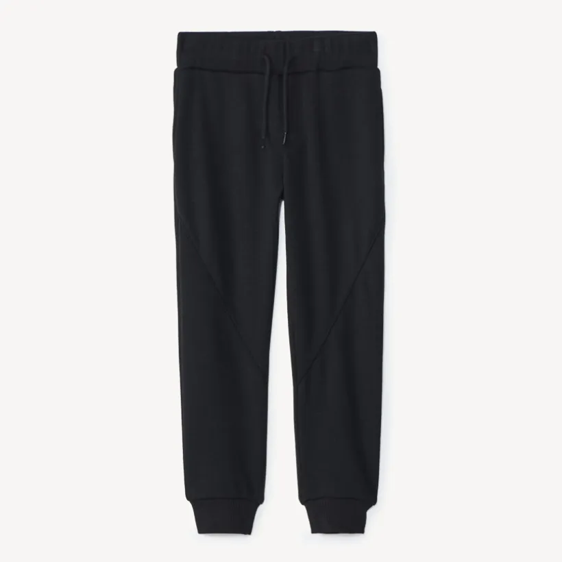 Joggingbroek in effen fleece met sherpa voering jongens