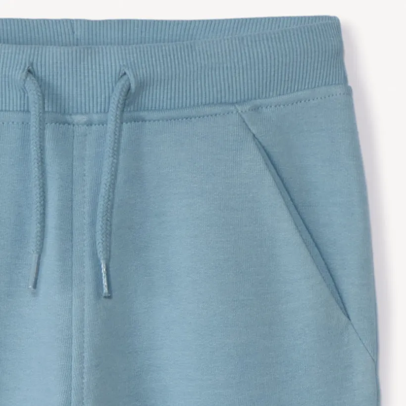 Joggingbroek in effen fleece voor babyjongens