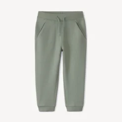 Joggingbroek in effen fleece voor babyjongens