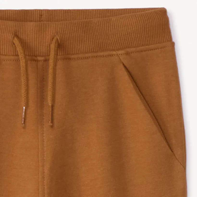 Joggingbroek in effen fleece voor babyjongens