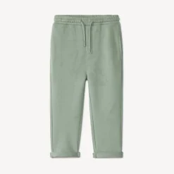 Joggingbroek in effen piqué voor babyjongens