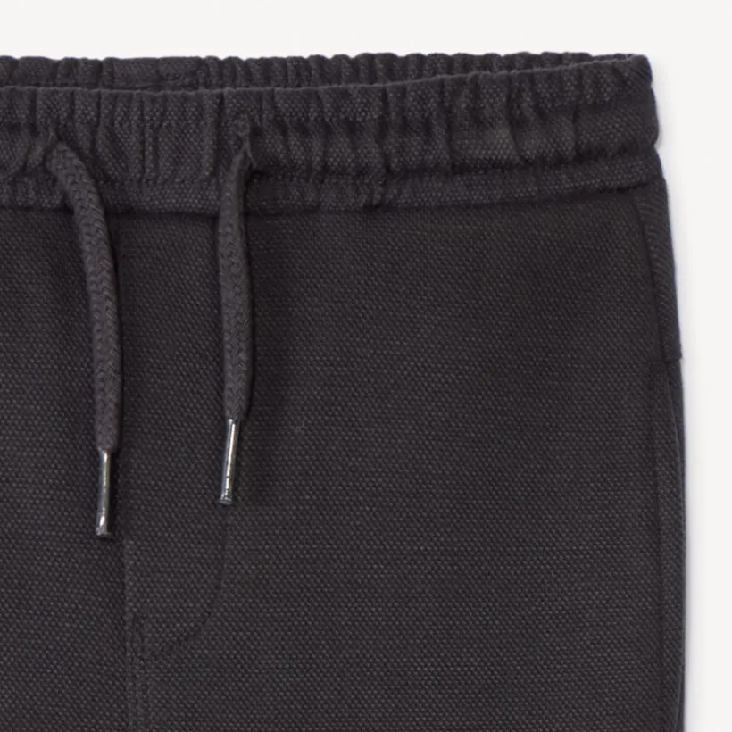 Joggingbroek in effen piqué voor babyjongens