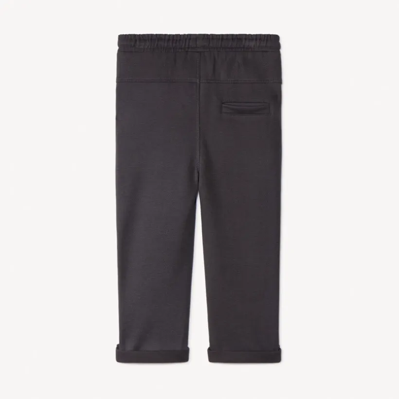 Joggingbroek in effen piqué voor babyjongens