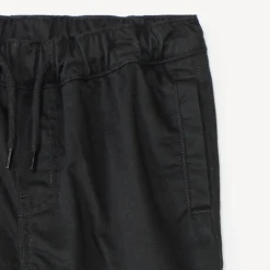 joggingbroek in effen serge met jersey voering jongens, cargo stijl
