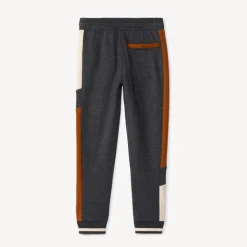 Joggingbroek in fleece met colour block effect jongens