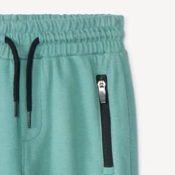 Joggingbroek in fleece met piquéstructuur en 3D-patroon jongens