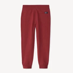 Joggingbroek in fleece slub effen jongens