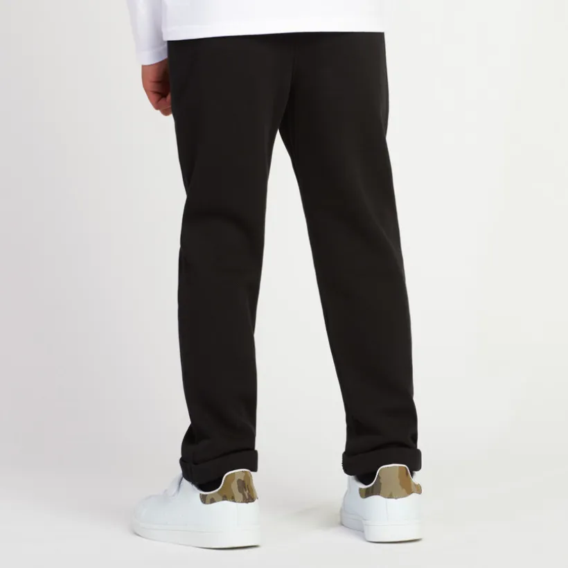 Joggingbroek in milano breisel, effen, jongens