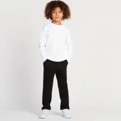 Joggingbroek in milano breisel, effen, jongens