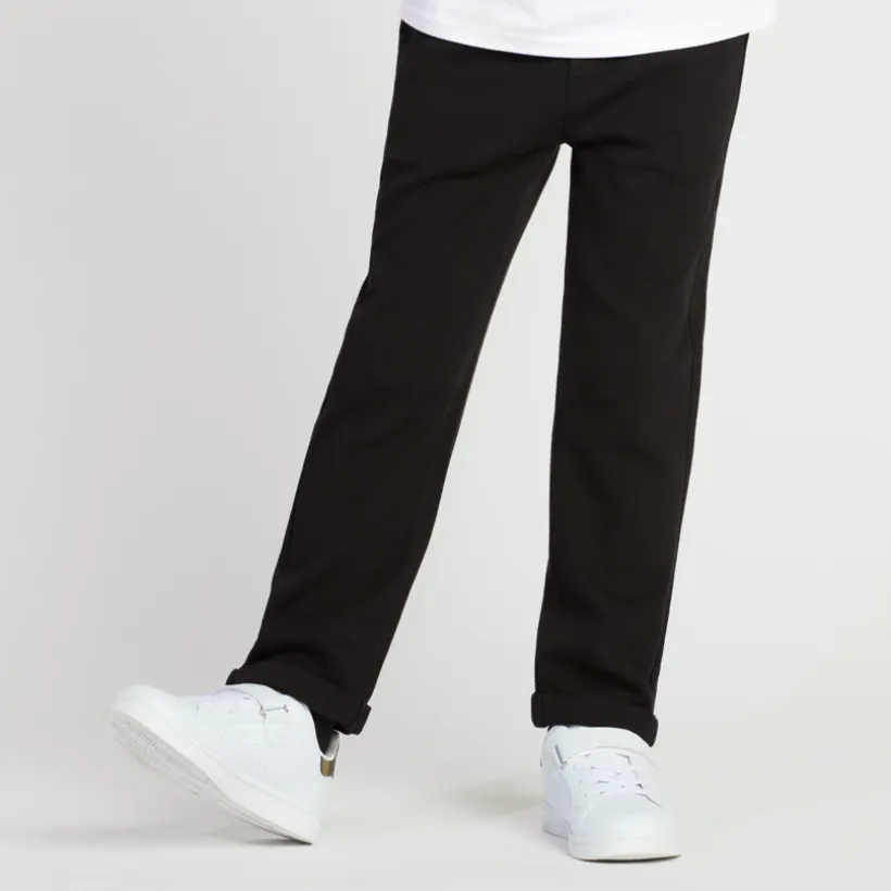 Joggingbroek in milano breisel, effen, jongens