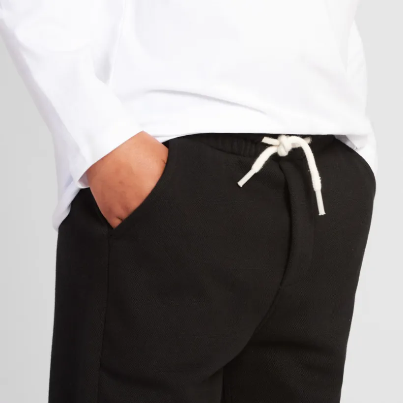 Joggingbroek in milano breisel, effen, jongens