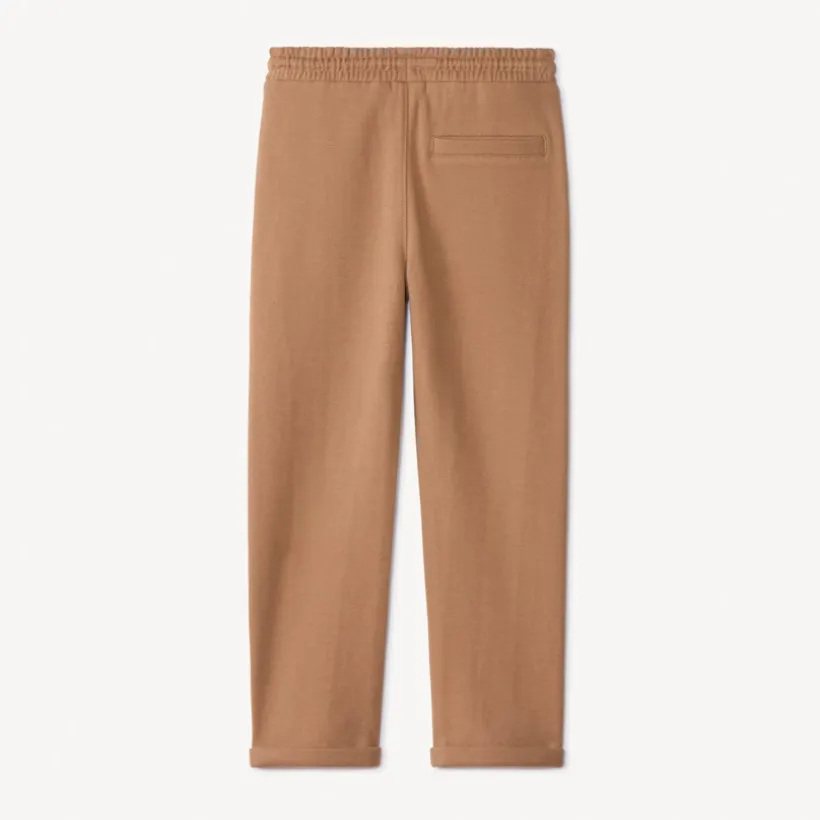 Joggingbroek in milano breisel, effen, jongens