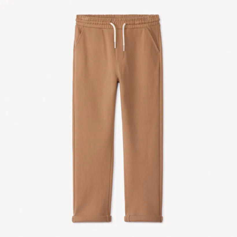 Joggingbroek in milano breisel, effen, jongens