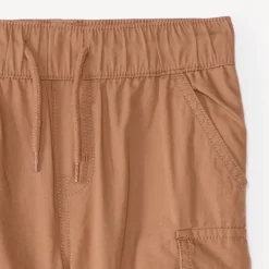 Joggingbroek jongens in een enkele kleur met cargo-stijl