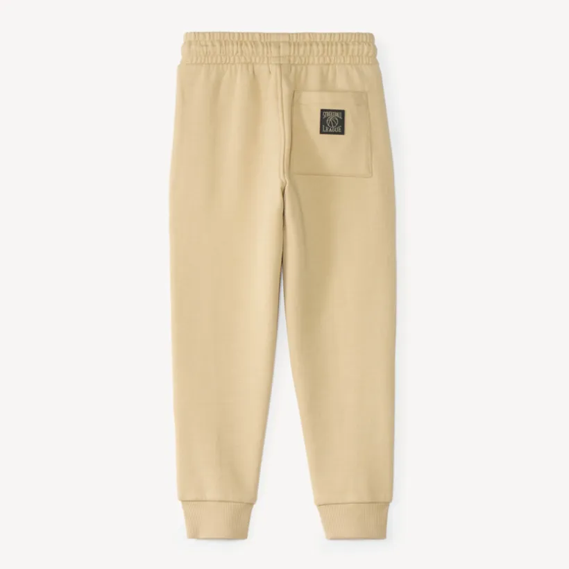 Joggingbroek jongens met streetballprint